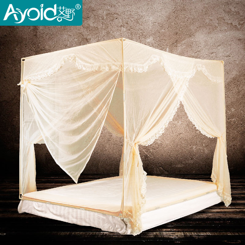 艾野蚊帐 坐床式纤维支架方顶宫廷蚊帐1.5m大空间三开门叠门|ruв категории постельные принадлежности, москитная сетка - от Buy2taobao.com для оказания профессиональной услуги покупки агента Taobao