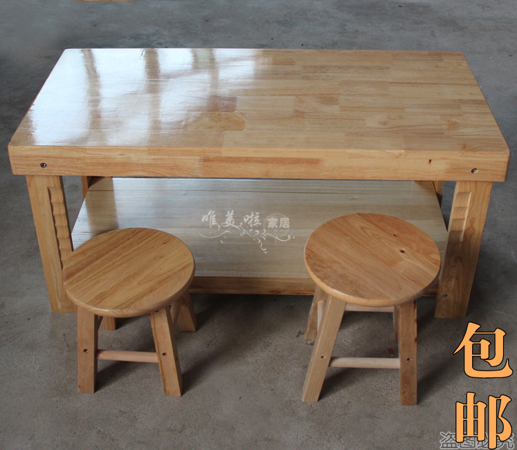 solid wood Log kindergarten table dining table A few tables a living room Coffee table The reception tea table oak rectangle Corner a fewin the Residential furniture , Categories , Tea table category - from Buy2taobao.com to provide professional Taobao agent buy service