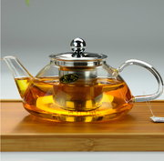 加厚耐高温玻璃泡茶壶加热家用小号，花茶壶耐热茶具不锈钢滤网