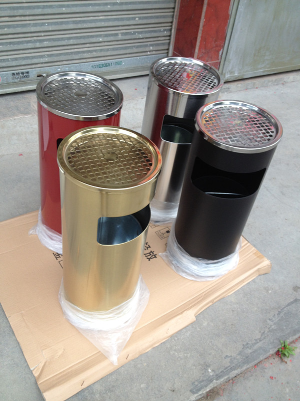 Promotion circular Stainless steel Trash black blue Rieger hotel Corridor Dedicated Ash bucket Peel bucketin the Family/Personal Cleaning Tools , Housework/Floor cleaning equipment , Trash/Trash rack , Trash category - from Buy2taobao.com to provide professional Taobao agent buy service