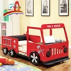 创意定制青少年男孩卡通红色消防车汽，车床儿童床，儿童房家具实木床