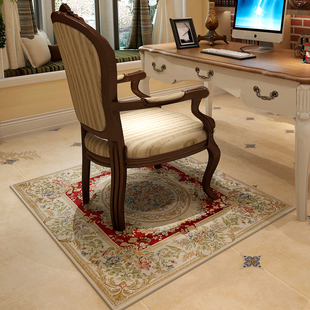 欧美 地毯进门 可机洗雪尼尔地毯楼梯 美式吊椅垫书房电脑椅方形