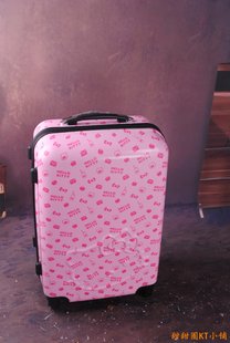 HELLO KITTY 凯蒂猫拉杆箱万向轮登机箱粉色行李箱