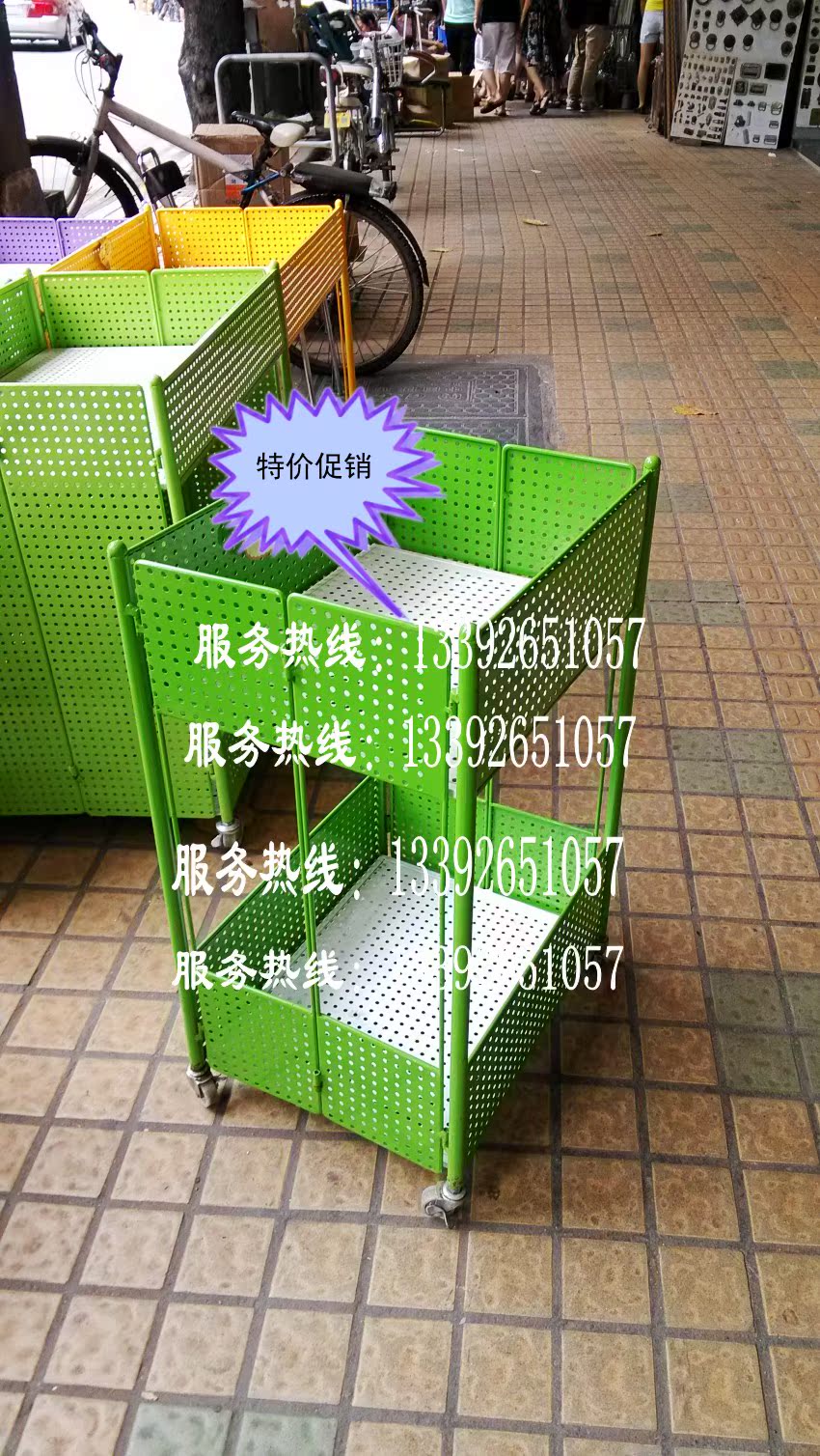 高档可拆叠移动孔板促销花车手机套展架地摊内衣架零食面包货架|msdalam kategori Perniagaan/perabot pejabat, rak/Showcase, pesawat promosi/kenderaan promosi - dari Buy2taobao.com untuk memberikan perkhidmatan ejen Taobao profesional membeli