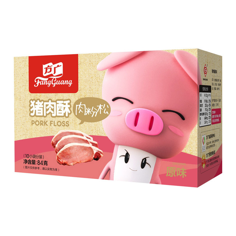 【天猫超市】方广营养辅食肉酥原味猪肉酥84g盒装