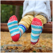 春夏日本儿童袜子纯棉9-15厘米，无缝对目男女，宝宝全棉松口防滑袜