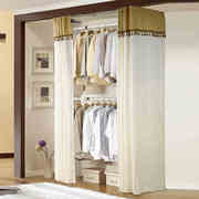 简单衣柜衣服柜子折叠 布艺拼装衣柜 简约现代 双人简易衣柜 帆布