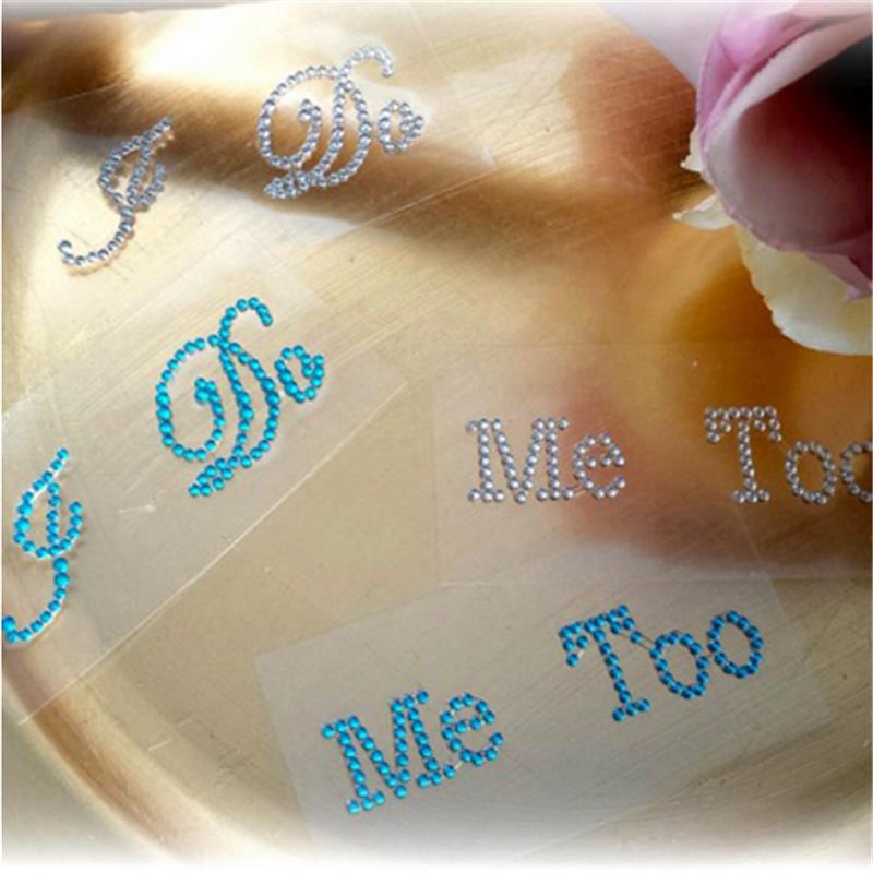 Set Of I DO And ME TOO Clear Rhinestones Decoration , Weddin|msdalam kategori bahan binaan asas, Home Hardware, Perkakasan lain, Perkakasan lain - dari Buy2taobao.com untuk memberikan perkhidmatan ejen Taobao profesional membeli