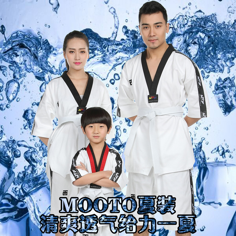 Tae Kwon Do beginner children Thin section pure cotton Short sleeved Summer wear adult Short sleeved trousers train T-shirtin the Sports/Yoga/Fitness/Fans supplies , Taekwondo/Wushu/Fight , Taekwondo , Tae Kwon Do category - from Buy2taobao.com to provide professional Taobao agent buy service