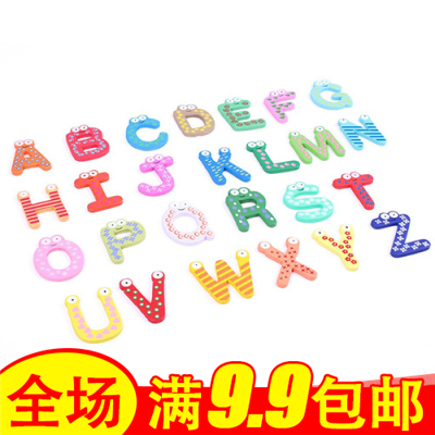 创意家居 卡通字母木系可爱磁贴/冰箱贴/卡通磁性贴冰箱贴在类目 玩具/童车/益智/积木/模型, 早教/智能玩具, 磁性贴中 - 来自Buy2taobao.com提供专业的淘宝代购服务