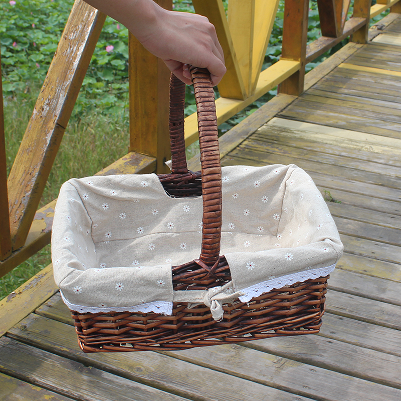 Interphalangeal Willow Storage hand basket Countryside Portable Fruits Basket Picnic originality Debris basket household Shopping Basketin the Storage consolidation , Home Storage appliances , Storage Basket , Shopping Basket category - from Buy2taobao.com to provide professional Taobao agent buy service