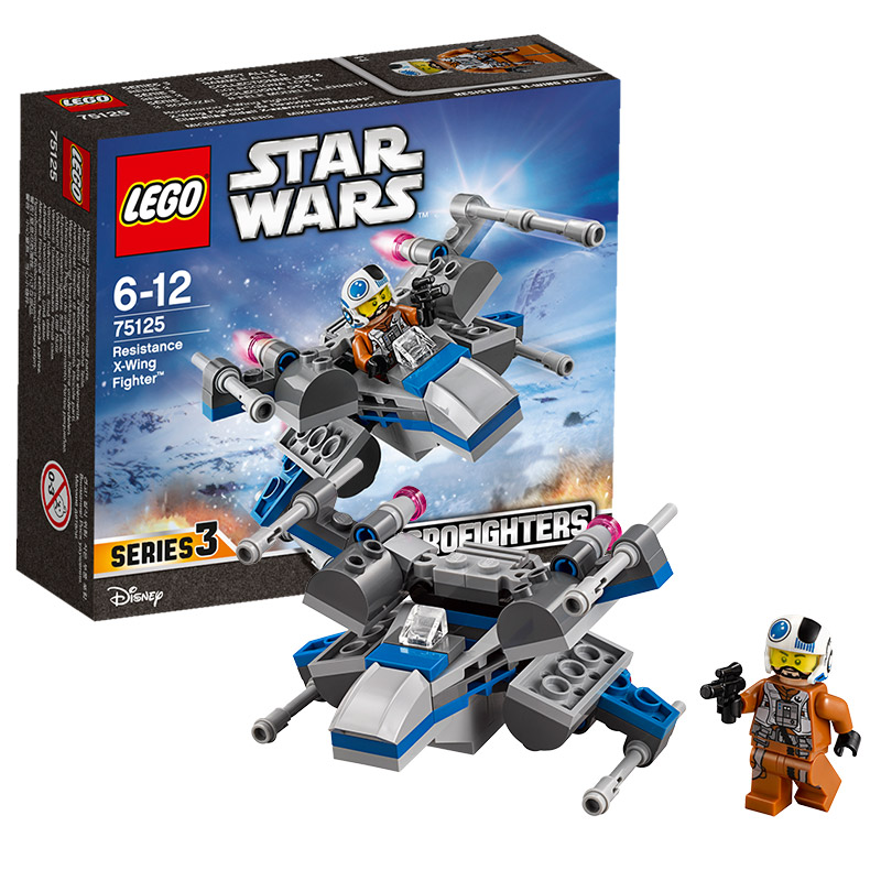乐高星球大战75125抵抗军X-翼战斗机LEGO STAR WARS 积木玩具