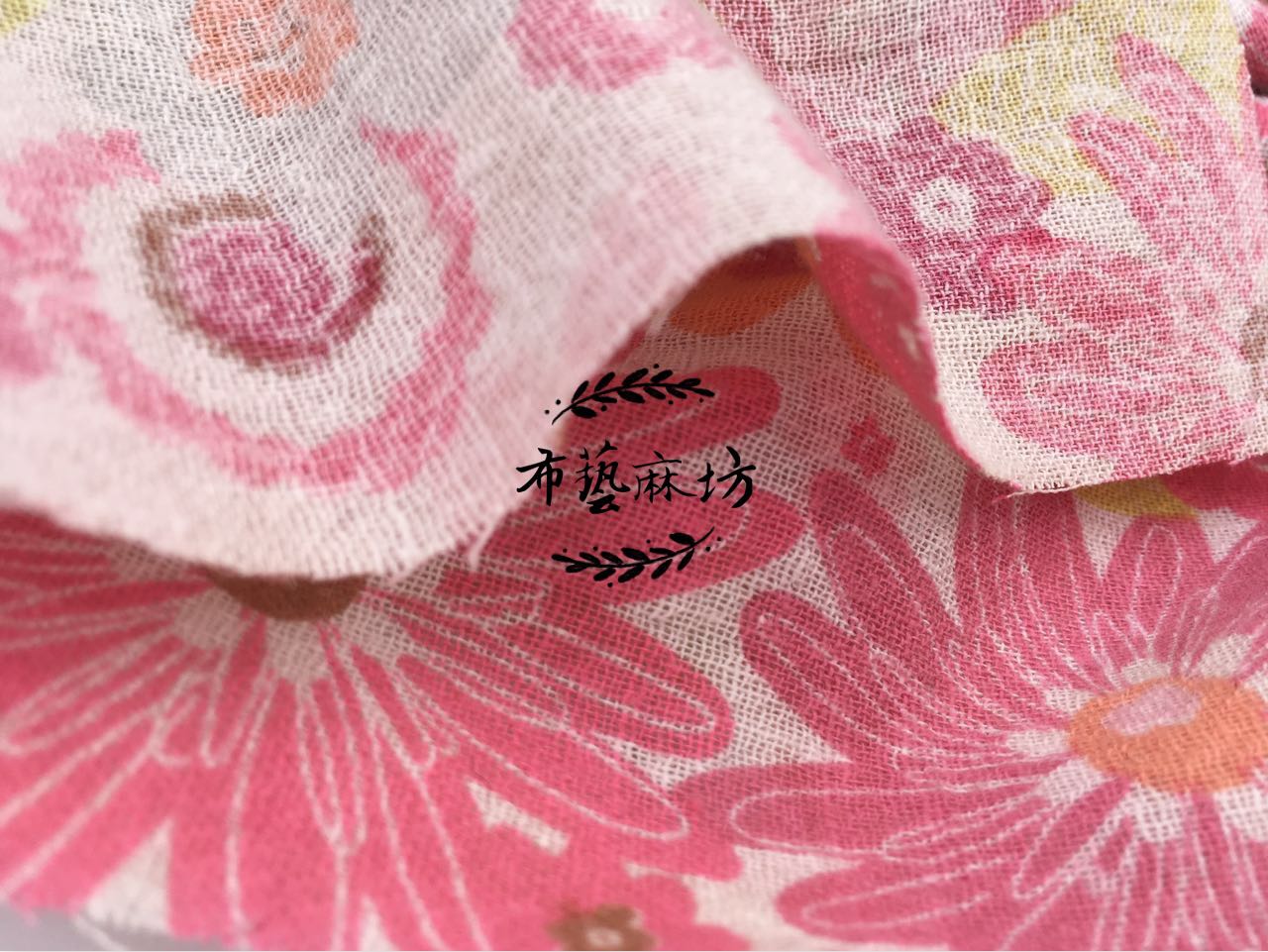 棉麻印花面料春夏面料女款服装面料麻麻布料麻面料童装麻料|ruв категории Аксессуары, швейной ткань, ткань - от Buy2taobao.com для оказания профессиональной услуги покупки агента Taobao
