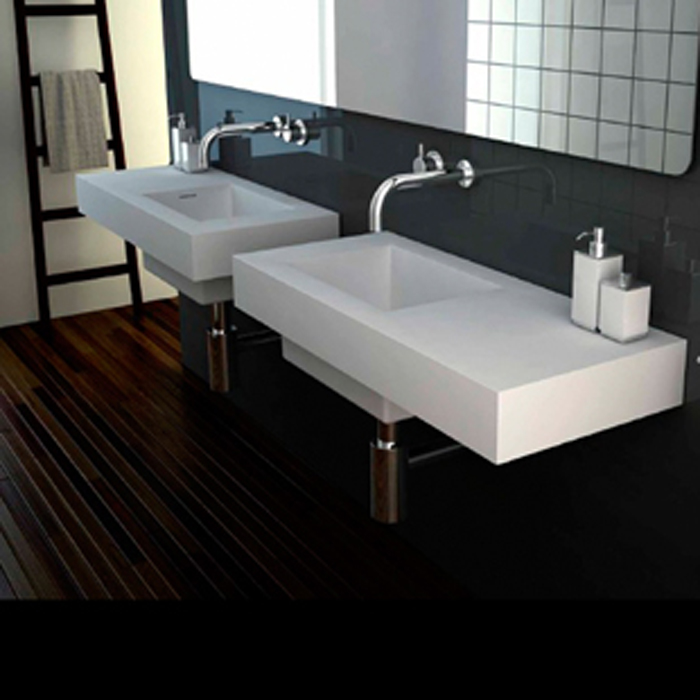 BELLISSIMO Simplicity fashion square Aluminum Wash basin Compound acrylic force 0.8 Rice Basin 8406-1in the Decoration main material , Toiletries , Wash basin , Wall-mounted washbasin category - from Buy2taobao.com to provide professional Taobao agent buy service