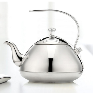 不锈钢茶壶带过滤网 餐厅 家用 酒店 加厚 不锈钢泡茶壶 饭店茶壶