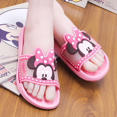 包邮正版迪士尼新款凉拖鞋女夏季 居家地板卡