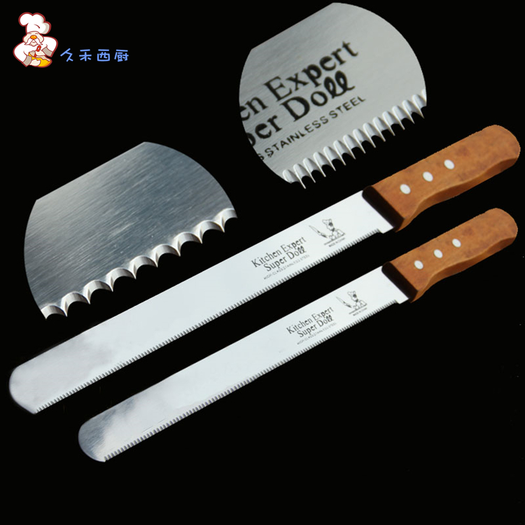 久禾10寸细齿粗齿刀不锈钢面包切片刀 蛋糕刀 西点刀 烘焙刀具|msdalam kategori dapur/memasak Appliances, memasak Appliances, alat, pisau roti - dari Buy2taobao.com untuk memberikan perkhidmatan ejen Taobao profesional membeli