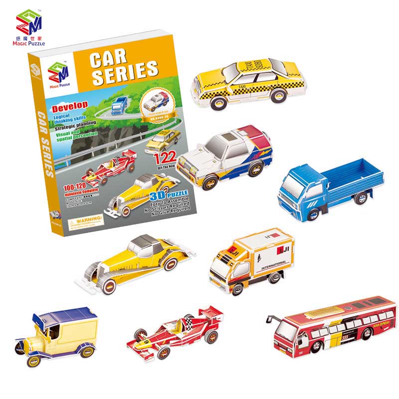 Paper Magic family Auto combination 3D Stereo jigsaw puzzle Paper quality Model children DIY Puzzle Assemble Toys 122PCSin the Toy/Childs/Puzzle/Building block/Model , Beads/Jigsaw/Pair/Disassembly/Beat Toy , Jigsaw/Puzzle category - from Buy2taobao.com to provide professional Taobao agent buy service