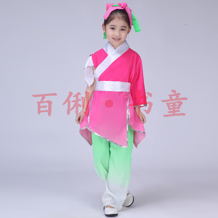 六一儿童汉服男童民族演出服装幼儿书童舞蹈服古装读书郎表演服装