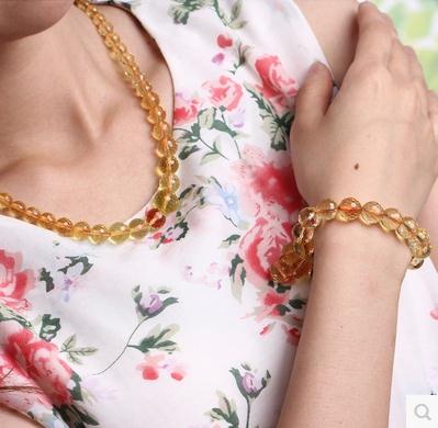 quality goods Brazil Citrine Bracelet Necklace Crystal bracelets Female models Turn on the light natural crystalin the Accessories/Fashion Jewelry, Bracelets category - from Buy2taobao.com to provide professional Taobao agent buy service