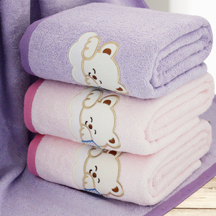 纯棉刺绣儿童毛巾被加厚卡通，婴儿浴巾正方形包被夏季盖毯110*110