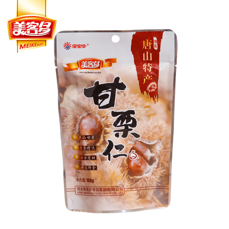 【天猫超市】美客多 熟制100g板栗仁 唐山栗子零食 香甜糯甘栗仁