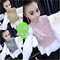 上下架计划:衣服女装 2014冬季新款韩版性感钉珠衬衣+毛衣针织衫两件套套装女