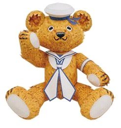 3D Handmade paper model diy gift Teddy Bear Sailor Costume(Rotating hands and feet)in the Play mode/Anime/Periphery/cos/Board games , Molded/Paper Models , Animation game Molded category - from Buy2taobao.com to provide professional Taobao agent buy service