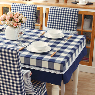 餐桌布布艺桌套椅套套装美式欧式简约现代田园桌套椅套可定制