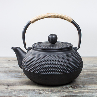 拾趣阁茶具煮水壶 日本南部铁壶锈色 铸铁茶壶 煮茶铁壶