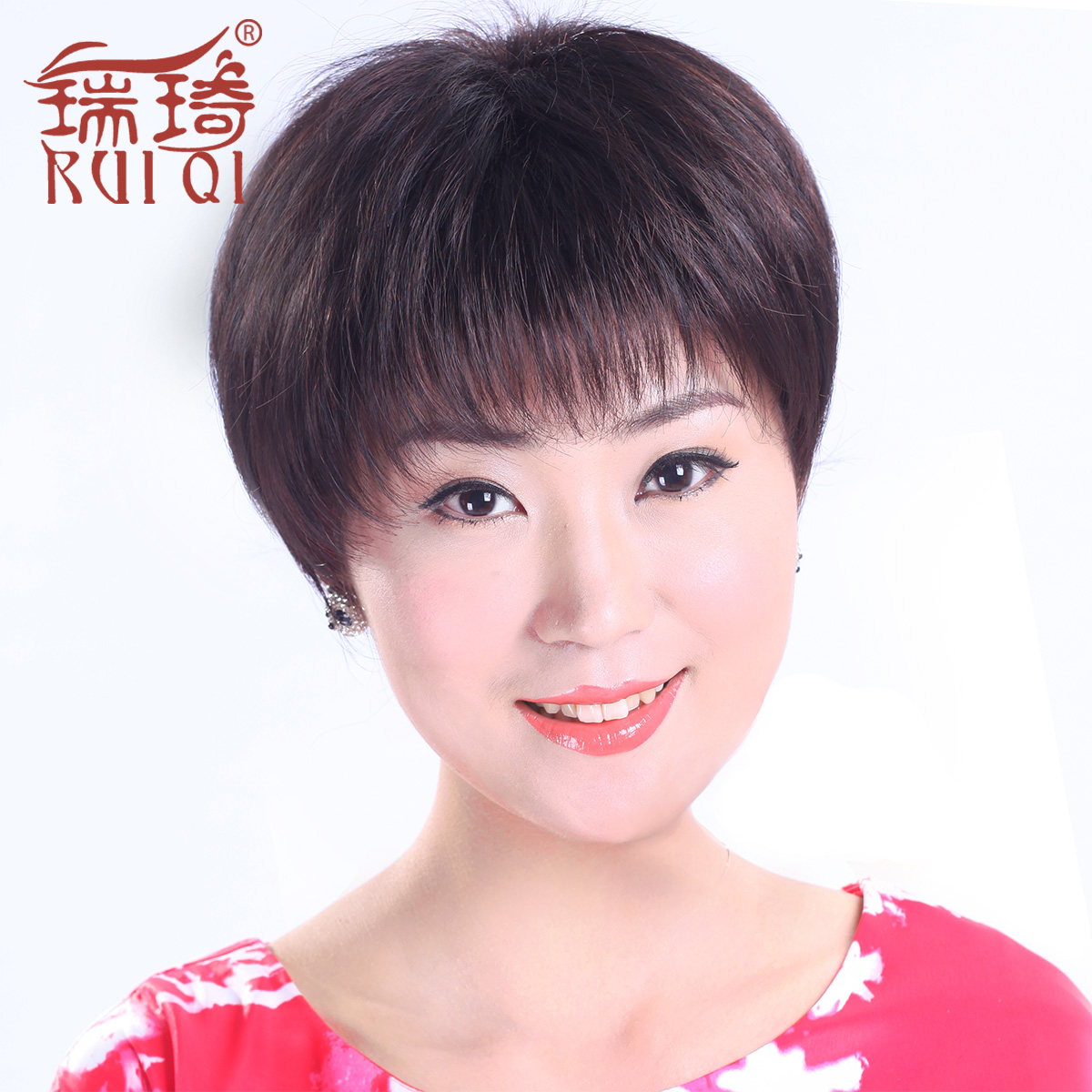 中老年媽媽假發女短發短直發整頂女士真發套自然發型時尚中年韓版在類目 美髮護髮/假髮, 假髮, 整頂假髮中 - 來自Buy2taobao.com提供專業的淘寶代購服務
