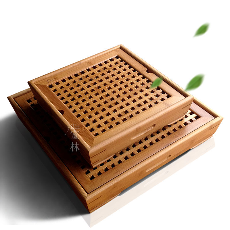尚竹网格竹制竹木竹子冲泡茶盘茶海平板储水式功夫茶具|msdalam kategori pinggan mangkuk, set teh, dulang teh - dari Buy2taobao.com untuk memberikan perkhidmatan ejen Taobao profesional membeli