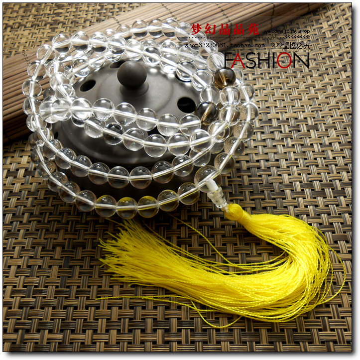 ◣佛教用品◢AAA天然白水晶108念珠/佛珠 9MM在类目 饰品/流行首饰/时尚饰品新, 佛珠/木质手串, 佛珠/念珠中 - 来自Buy2taobao.com提供专业的淘宝代购服务