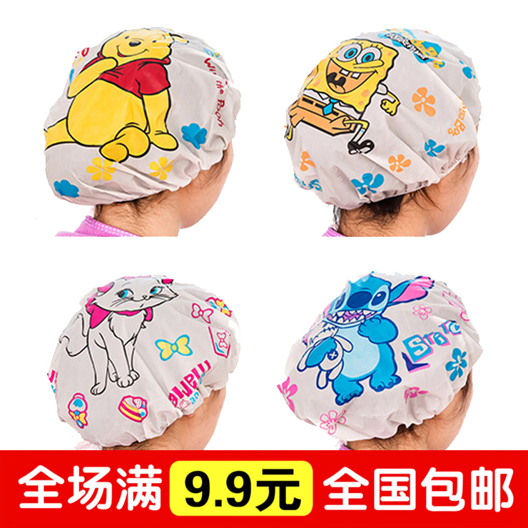 卡通可爱洗澡浴帽 厨房做饭炒菜防油帽 防水油烟头套沐浴帽帽子在类目 家庭/个人清洁工具, 个人洗护清洁用具, 浴帽中 - 来自Buy2taobao.com提供专业的淘宝代购服务