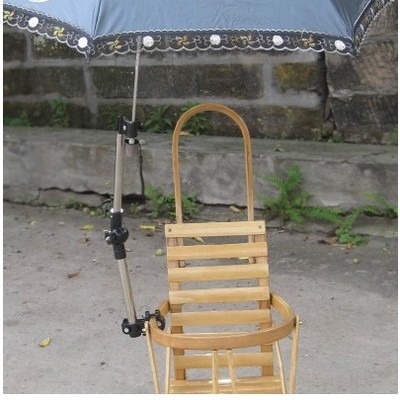 防藤手推车竹推车车配件伞架夹子自行车童车防