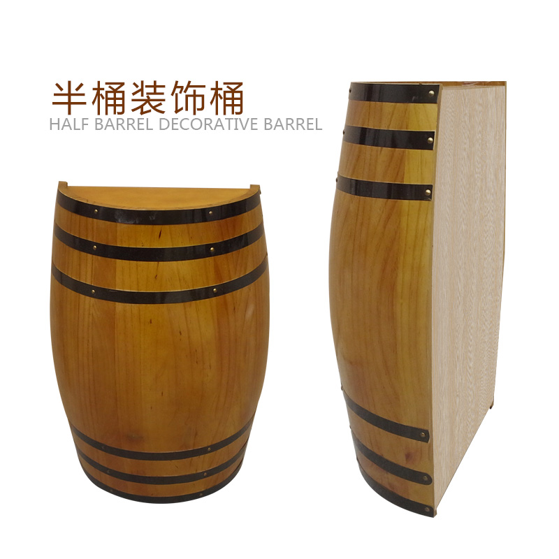 半桶装饰橡木桶壁挂酒盒家装艺品酒庄酒窖红酒盒多色可选定做|msdalam kategori pinggan mangkuk, Flagon/Wineglass/Wine, wain Oak - dari Buy2taobao.com untuk memberikan perkhidmatan ejen Taobao profesional membeli
