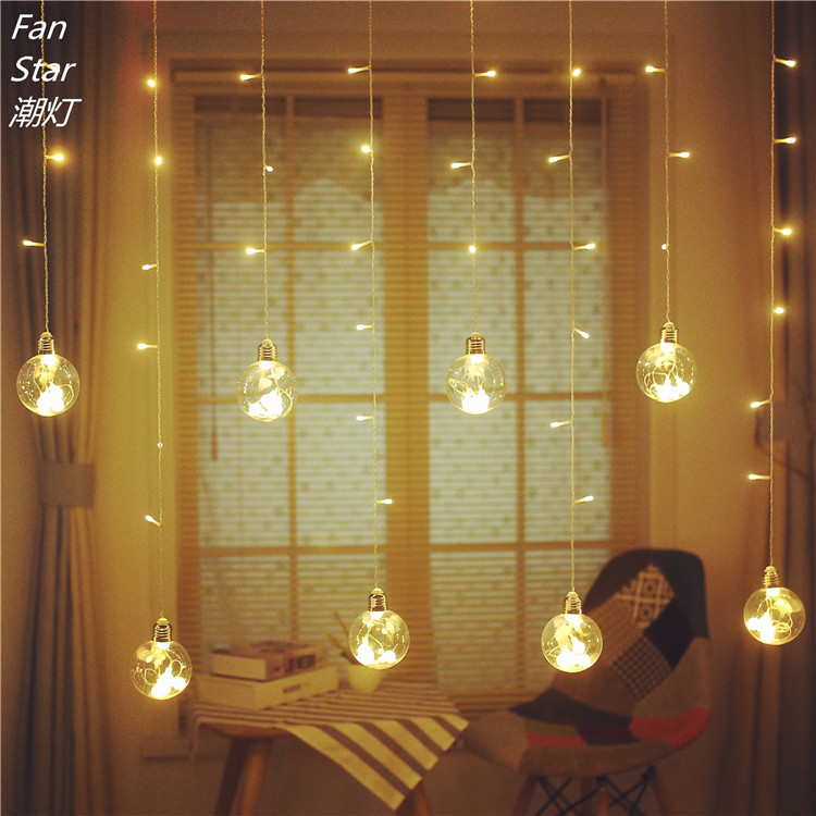 Pellet LED String lights flash light Curtain lights Christmas festival decorate bedroom Sky Star anchor background Hanging lampin the Festive supplies/Gift , Decorative lights category - from Buy2taobao.com to provide professional Taobao agent buy service