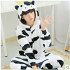 onesie睡衣奶牛卡通动物连体睡衣卡情侣珊瑚绒男女法拉绒如厕秋冬