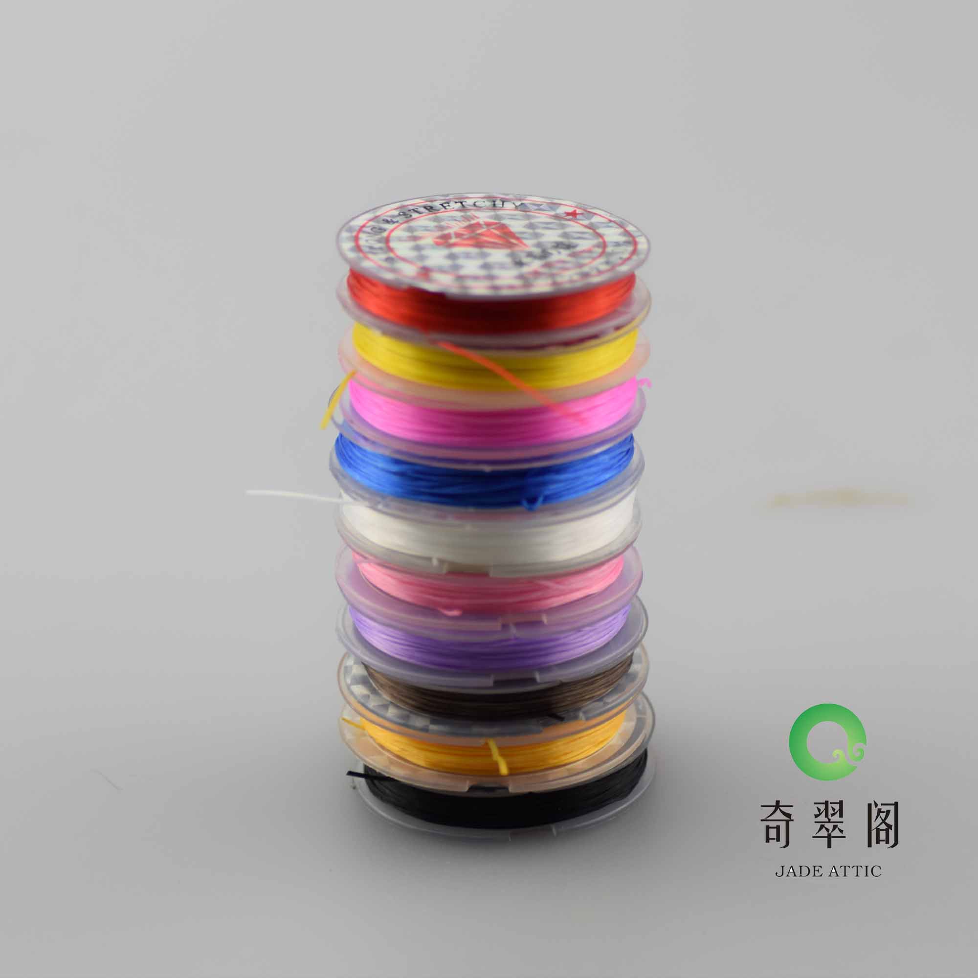 迷你装diy进口水晶手链线绳串珠材料 扁形穿手链弹力线绳 松紧线在类目 饰品/流行首饰/时尚饰品新, DIY配件, 线中 - 来自Buy2taobao.com提供专业的淘宝代购服务
