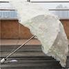 韩版二折叠蕾丝立体花黑胶米白色，防紫外线公主伞太阳伞遮阳晴雨伞