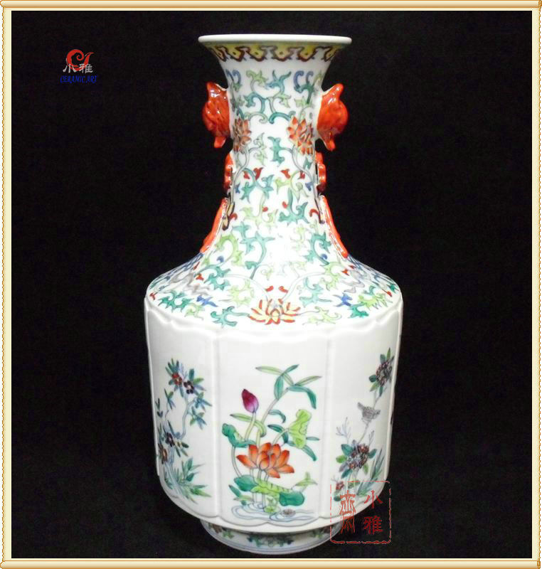 Home accessories Jingdezhen Ceramic Qianlong Legacy Decoration vase Hand drawn DOUCAI Four seasons flowers and plants All directionsin the Home accessories , Vase/Flower/Artificial flowers/Imitation jewelry , Flower/Vase , Vase category - from Buy2taobao.com to provide professional Taobao agent buy service