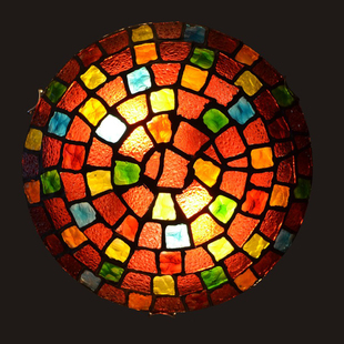 波西米亚灯饰欧式LED吸顶灯 地中海田园卧室灯贝壳餐厅阳台灯