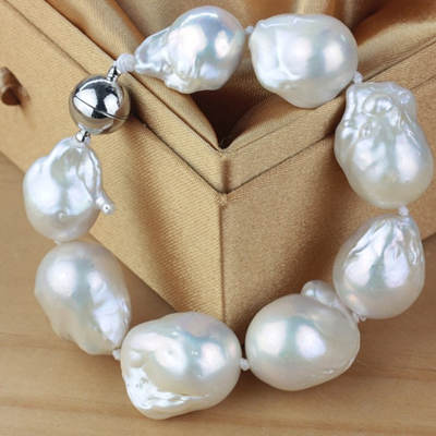 pony natural freshwater Baroque Pearl Bracelet Exaggeration Special-shaped Pearl Hand string Simplicity Generous Versatilein the Jewelry/Diamond/Jade/Gold , Natural pearls (New) , Bracelets category - from Buy2taobao.com to provide professional Taobao agent buy service