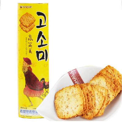 标题优化:韩国进口零食好丽友高笑美饼干小盒装80g 大健食品