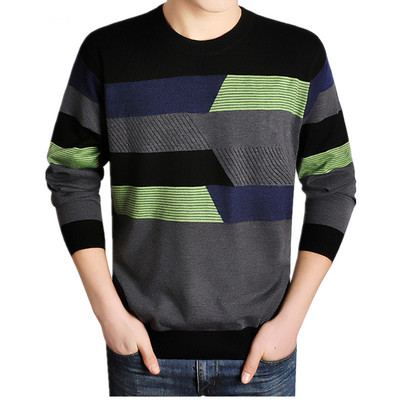 标题优化:2015春季新款男士圆领薄款针织羊毛衫 男装商务休闲保暖羊绒衫