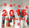 上下架计划:2015 新年墙贴 橱窗门店商场装饰年元旦圣诞气氛布置玻璃贴纸贴花