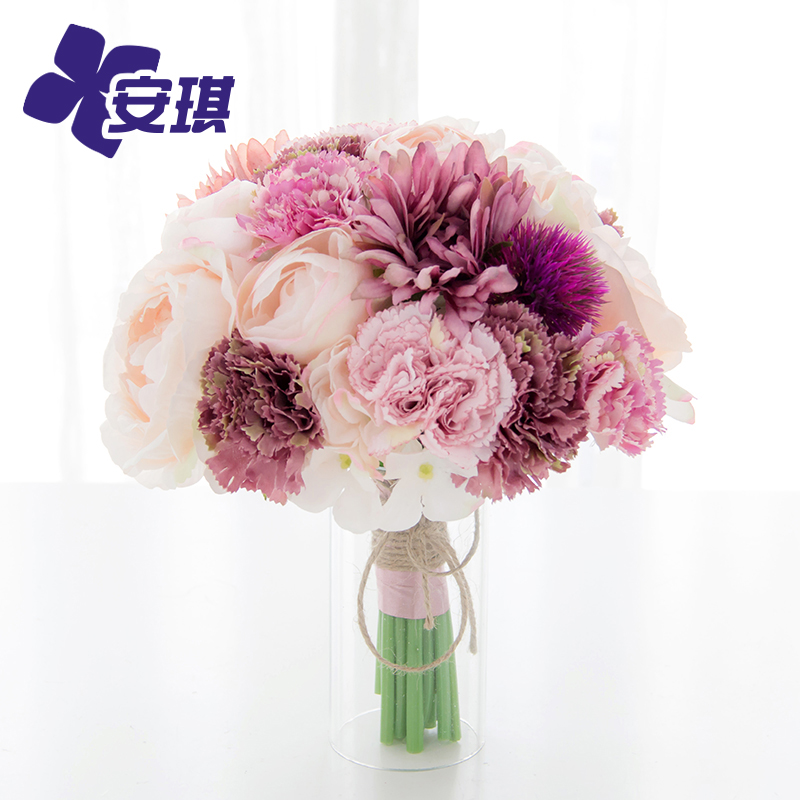 Angel Retro Lotus root starch violet bride Hands Flower ball simulation Silk flower marry originality customized Wedding suppliesin the Flower delivery/Flowers simulation/Plants gardening , Wedding flower arrangement , Bride holding flowers category - from Buy2taobao.com to provide professional Taobao agent buy service