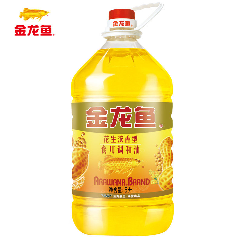 【天猫超市】金龙鱼 花生浓香食用调和油 5L/桶 浓香花生油食用油