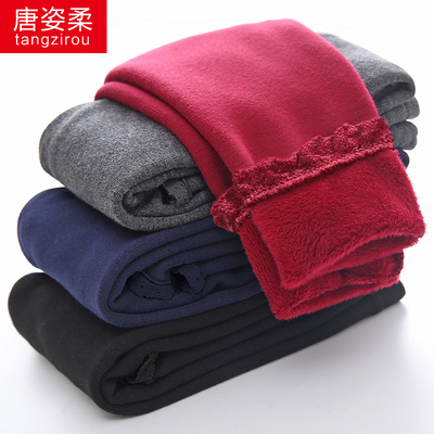 2016秋冬装季女童装打底裤小孩中大儿童宝宝外穿棉长裤子加绒加厚