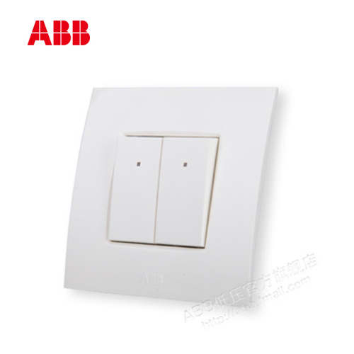 瑞士ABB 开关插座 由艺二开双控带灯开关AU17153-WW|ruв категории электронный/электрик, переключатель, двойной выключатель - от Buy2taobao.com для оказания профессиональной услуги покупки агента Taobao